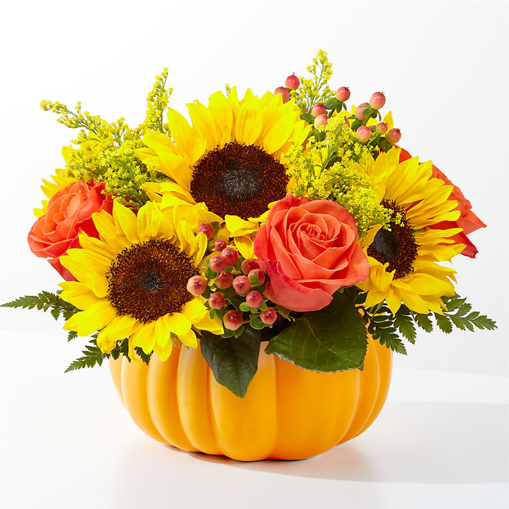 Pick of the Patch Pumpkin Bouquet – Pleasant Acres Nursery, Inc., Westerly RI