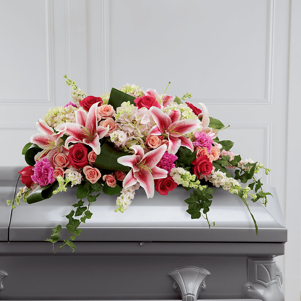 Splendid Grace Casket Spray – Pleasant Acres Nursery, Inc., Westerly RI