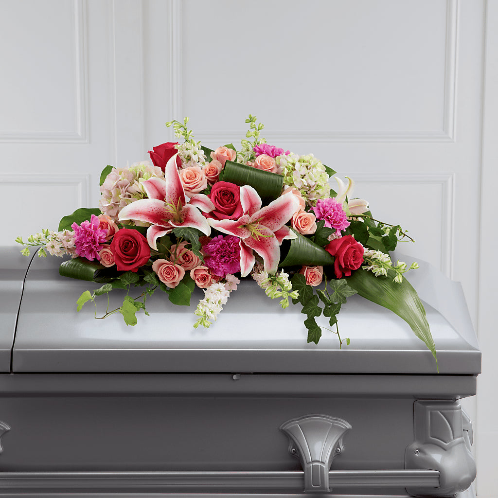 Splendid Grace Casket Spray – Pleasant Acres Nursery, Inc., Westerly RI
