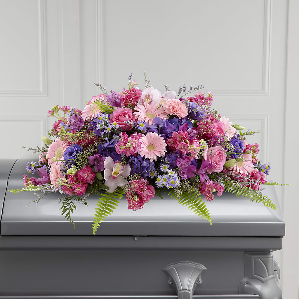 Glorious Garden Casket Spray – Pleasant Acres Nursery, Inc., Westerly RI