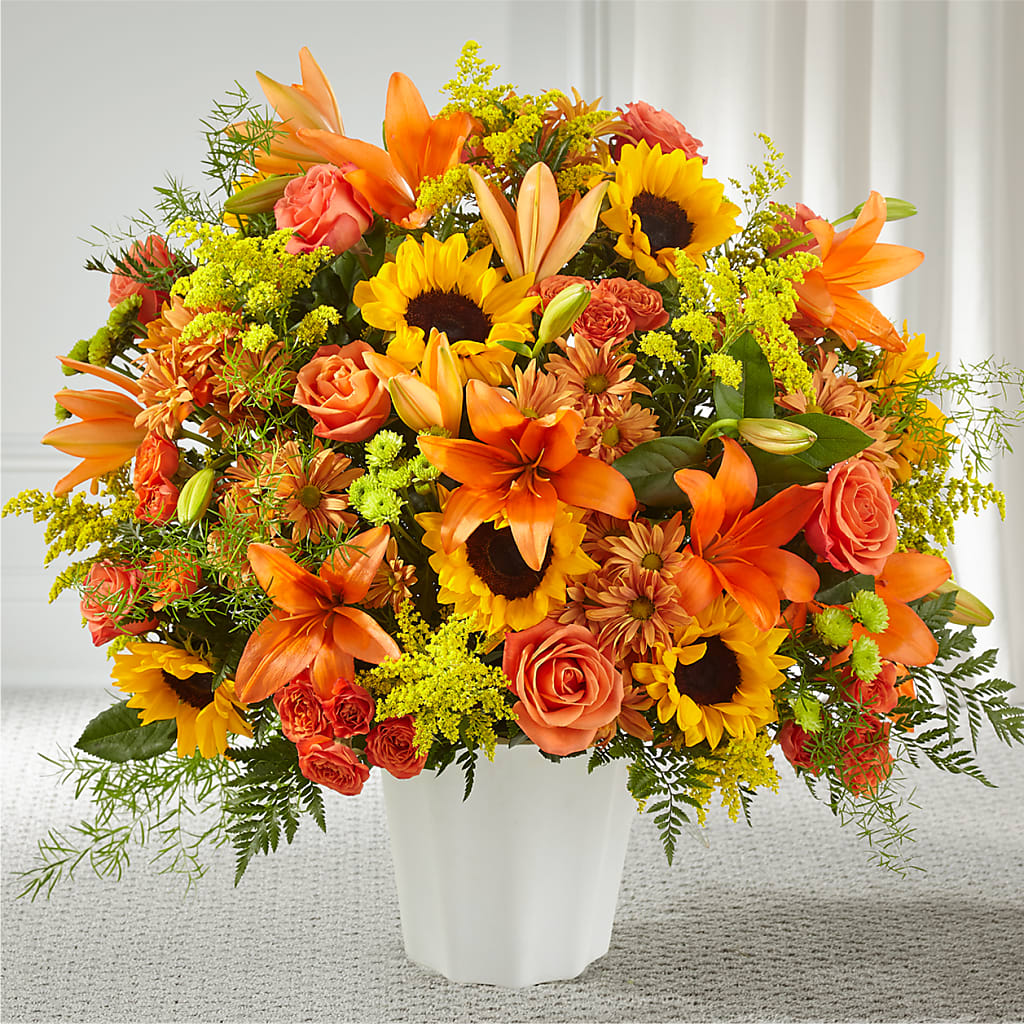 Harvest Thoughts Floor Basket – Pleasant Acres Nursery, Inc., Westerly RI
