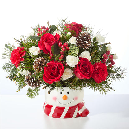 Jolly Snowman Bouquet –  Pleasant Acres Nursery, Inc., Westerly RI