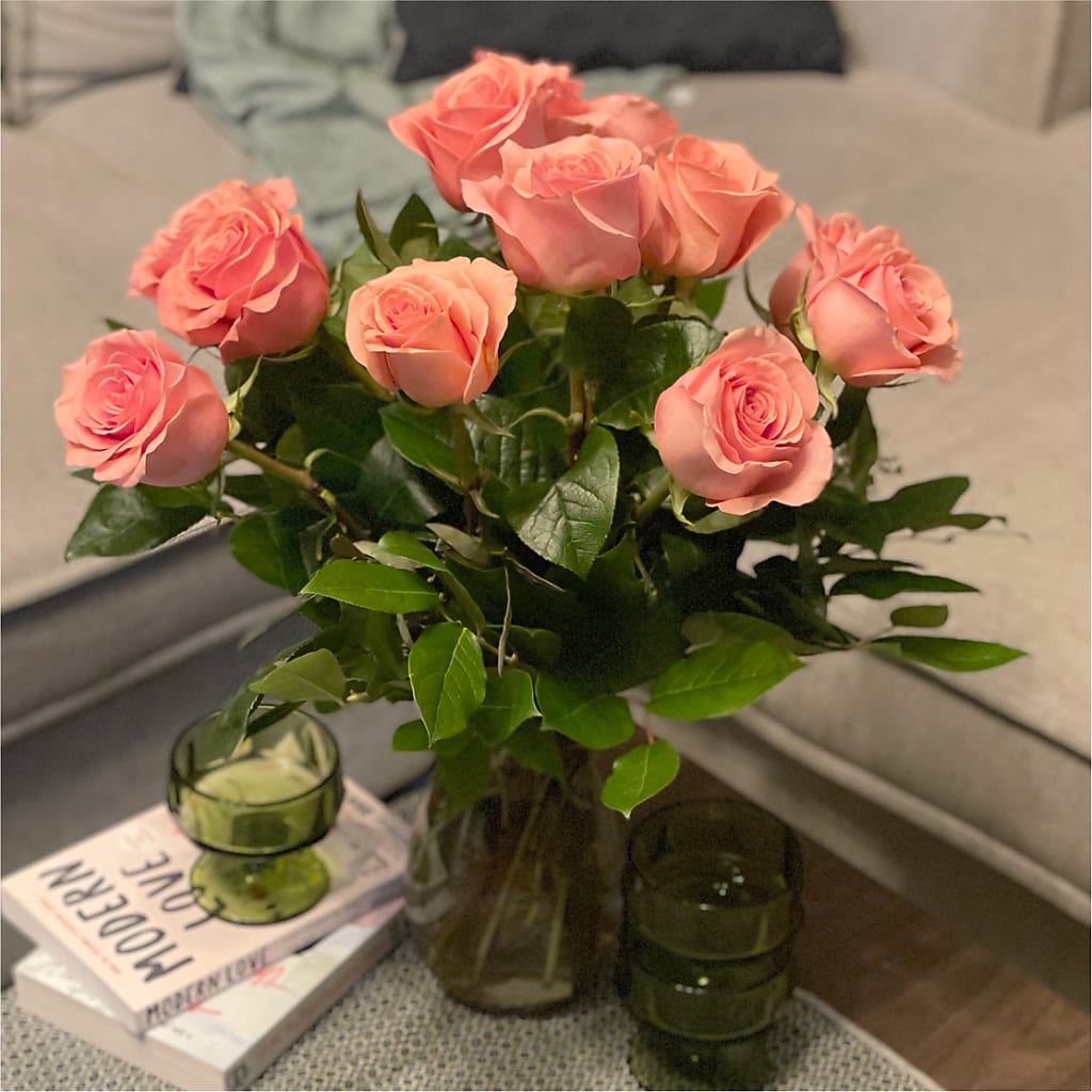 Long Stem Pink Rose Bouquet –  Pleasant Acres Nursery, Inc., Westerly RI