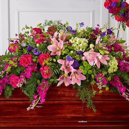 Radiant Tribute Casket Spray –  Pleasant Acres Nursery, Inc., Westerly RI